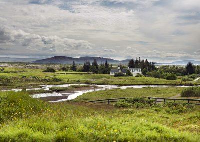 Thingvellir Nationalpark (UNESCO verdensarvlistet) på kør-selv ferie bilferie og grupperejser i Island med ISLANDSREJSER