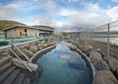 Fontana Spa ved Laugarvatn i Island.