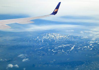 Med Icelandair til Island og udsigt til Hekla - foto: Lars Viberg - ISLANDSREJSER