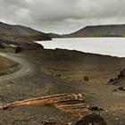 Kleifervatn - en delvis geotermisk sø i særegent landskab.