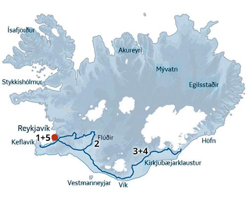 Nordlys og gletsjere er nogle af de oplevelser der indgår i denne kør-selv-rute i Island.