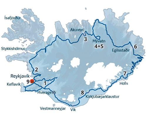 Island rundt kør-selv ferie og rejse til Island med ISLANDSREJSER