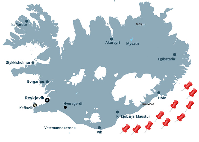 Oplevelser i Island I aldrig glemmer. Sammensæt jeres kør-selv ferie sammen med ISLANDSREJSER - rejser til Island