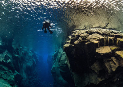 Snorkle ved Thingvellir og Silfra i Island på kør-selv ferie og bilferie med ISLANDSREJSER