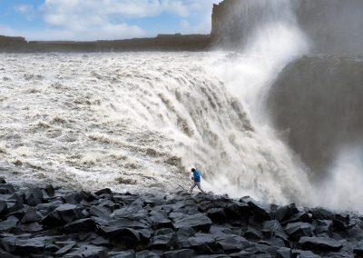 Dettifoss vandfaldet er Europas kraftigste vandfald