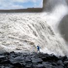 Dettifoss-vandfaldet i Island - det kraftigste i Europa