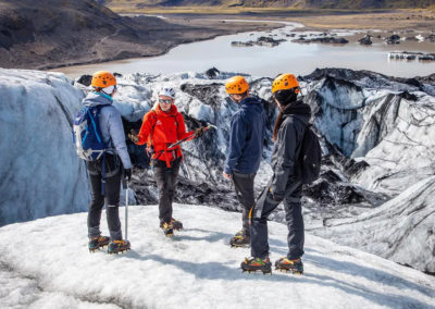 Aktiviteter og dagture - Hiking i Island, Gletsjerhiking og isklatring -Solheimajökull