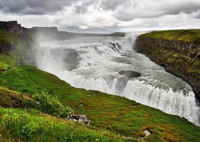 Det mægtige Gullfoss på kør-selv ferie bilferie og grupperejser i Island med ISLANDSREJSER