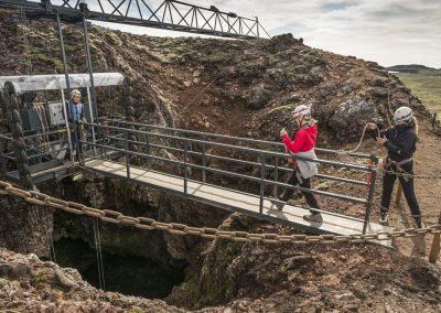 Ind i vulkanen i Island - inside the volcano på kør-selv ferie og bilferie med ISLANDSREJSER