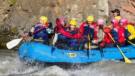 River rafting i Island i familievenlig udgave