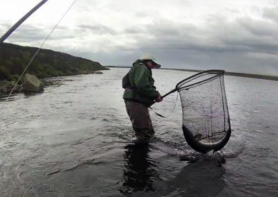 Laksefiskeri i Island med ISLANDSREJSER - stor laks!