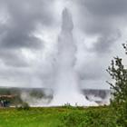 Strokkur gejseren ved Geysir geotermiske område