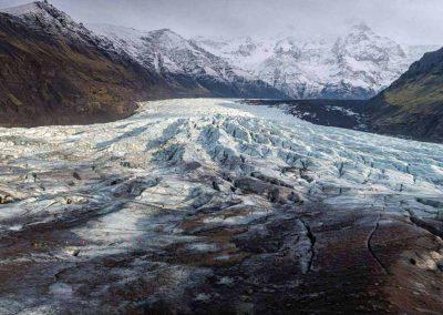 Svinafellsjökull - gletsjertunge ved Vatnajökull