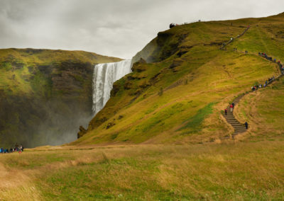 Skogafoss vandfaldet i Island