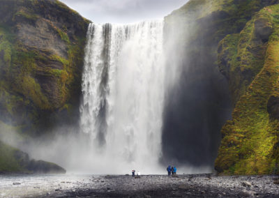 Skogafoss vandfaldet i Island