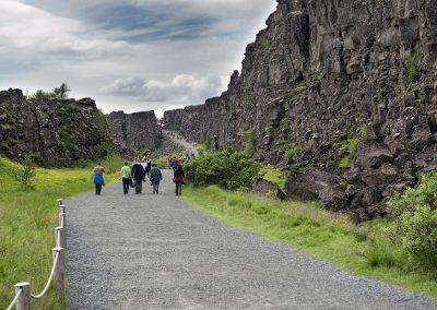 Den spændende kløft i Thingvellir