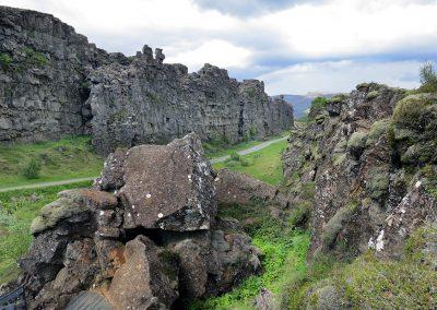 Historisk og geologisk spændende Thingvellir i Island