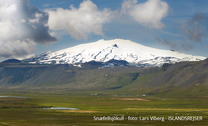 Vulkanerne i Island - Snæfellsjökull en udslukt vulkan