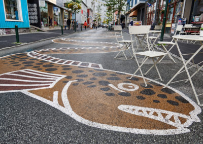 Gadekunst i Reykjavik på kør-selv ferie bilferie og grupperejser i Island med ISLANDSREJSER