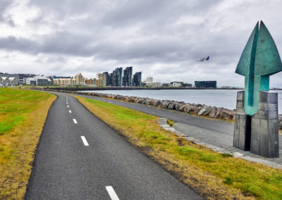 Reykjavik skyline på kør-selv ferie og bilferie i Island med ISLANDSREJSER