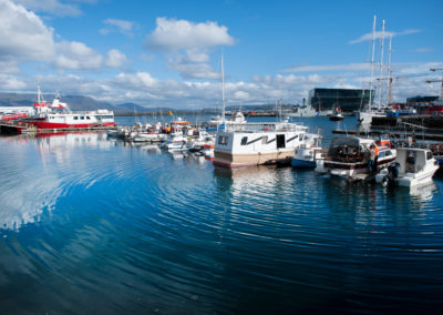 Havnen i Reykjavi på kør-selv ferie bilferie og grupperejser i Island med ISLANDSREJSER