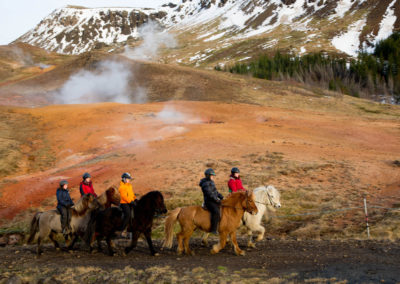 rideture og varme kilder - Eldhestar i Island og ISLANDSREJSER