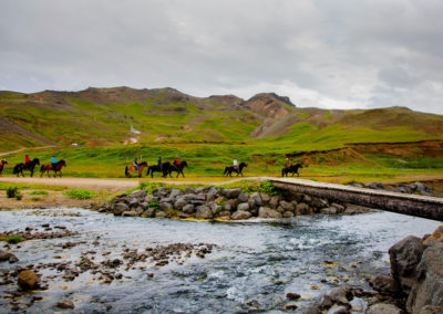 rideture og varme kilder - Eldhestar i Island og ISLANDSREJSER