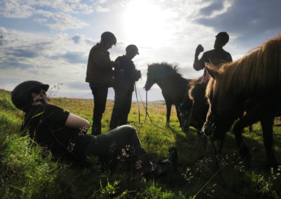 Rideture i Island på islandske heste tæt ved Geysir med ISLANDSREJSER