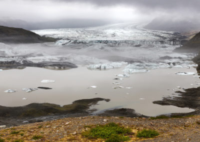 Hoffelsjökull gletsjertunge ved Vatnajökull på kør-selv ferie, bilferie og rejser til Island med ISLANDSREJSER