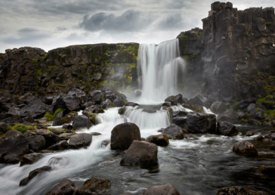 Öxararfoss ved Thingvellir på kør-selv ferie, bilferie og rejser til Island med ISLANDSREJSER