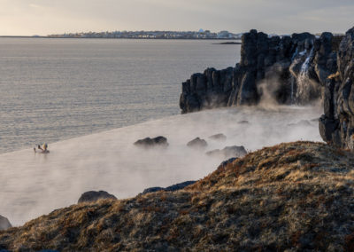 Sky Lagoon geotermisk spa i Reykjavik - rejser til Island med ISLANDSREJSER