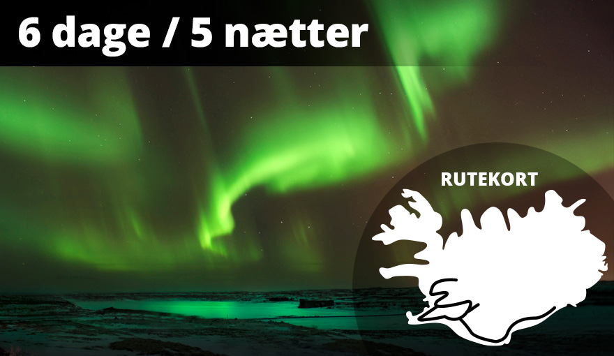 Nordlys og gletsjere - kør-selv ferie og bilferie på Island med ISLANDSREJSER
