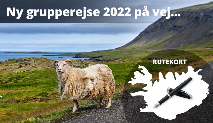 Ny grupperejse til Island med rejseleder på vej...