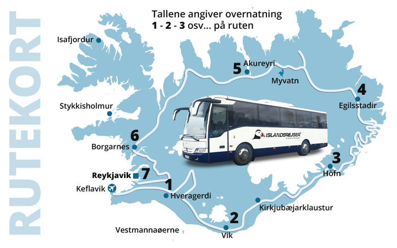 Grupperejser til Island med dansktalende guide - med ISLANDSREJSER
