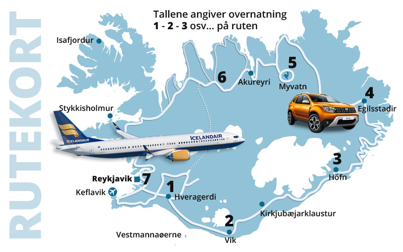 Vind en rejse til Island med ISLANDSREJSER