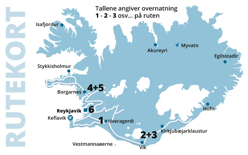 Naturens kræfter - kør-selv ferie og bilferie i Island med ISLANDSREJSER