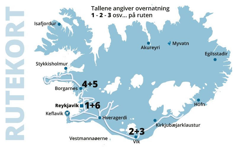 Nordlys og naturen - kør-selv ferie og bilferie i Island med ISLANDSREJSER