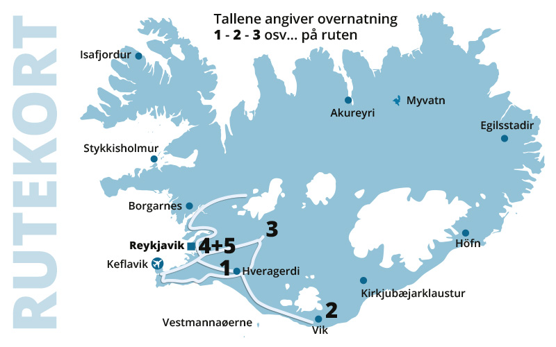 Gyldne Cirkel - kør-selv ferie og bilferie i Island med ISLANDSREJSER