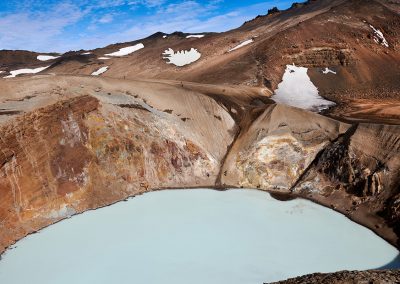 Viti-krateret ved Askja på kør-selv ferie og bilferie i Island