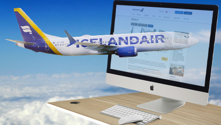 online chech-in med ICELANDAIR