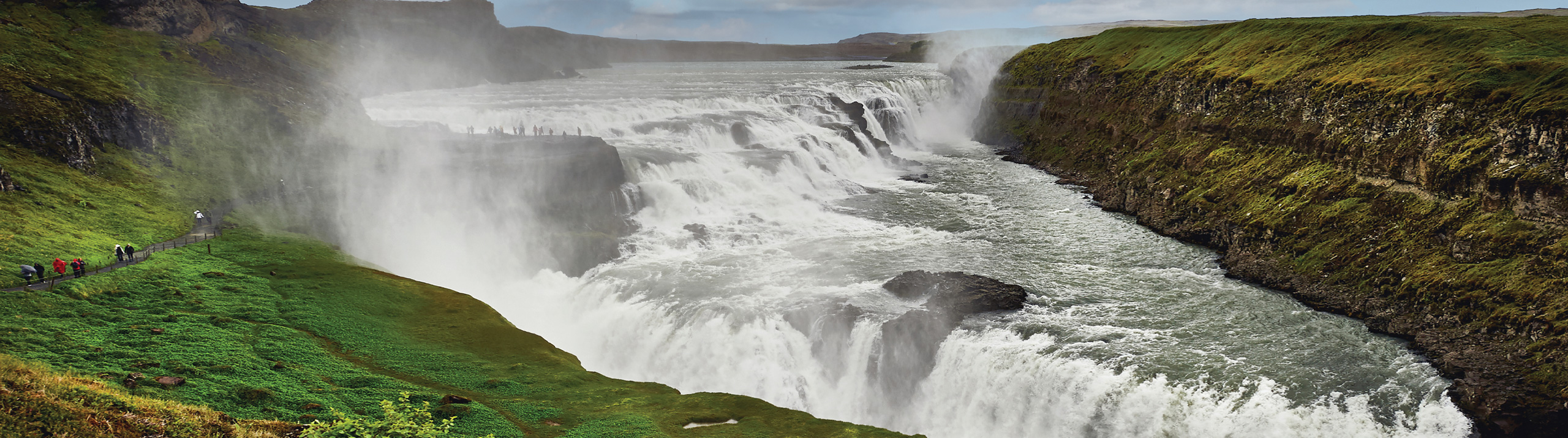 Gullfoss vandfaldet i Den Gyldne Cirkel - rejser til Island med ISLANDSREJSER