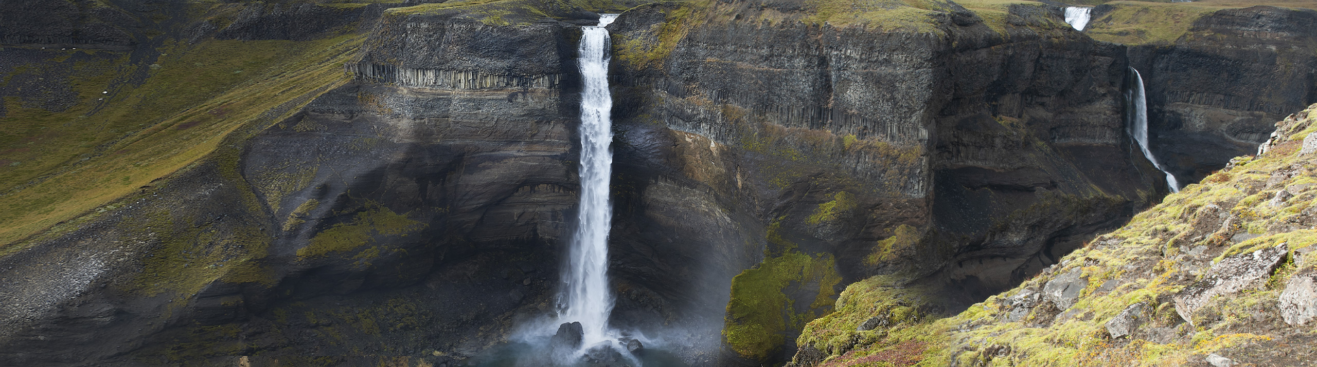 Haifoss vandfaldet - vandfald i Island