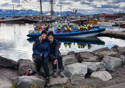 Hvalsafari fra Husavik i ribbåd - Mette og Jannie, ISLANDSREJSER