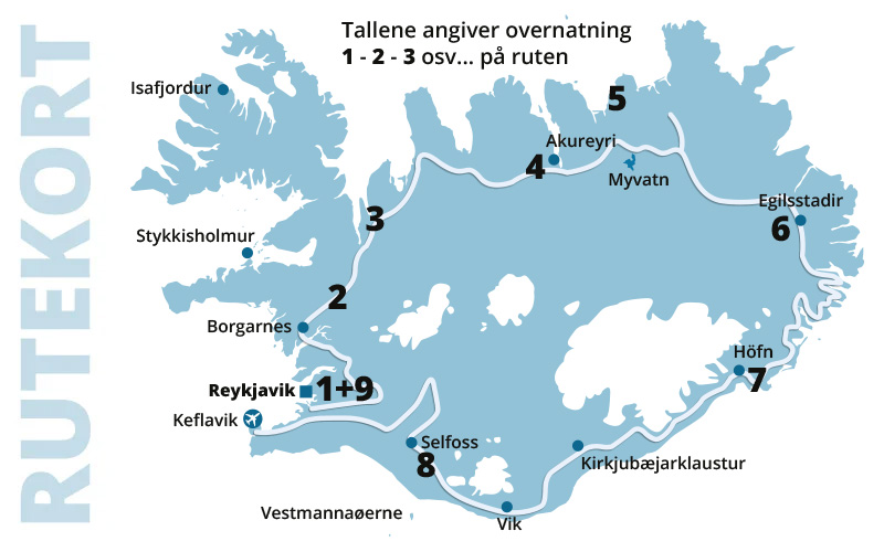 Kør-selv ferie og bilferie i Island med ISLANDSREJSER