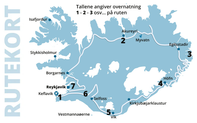 Kør-selv ferie og bilferie i Island med ISLANDSREJSER