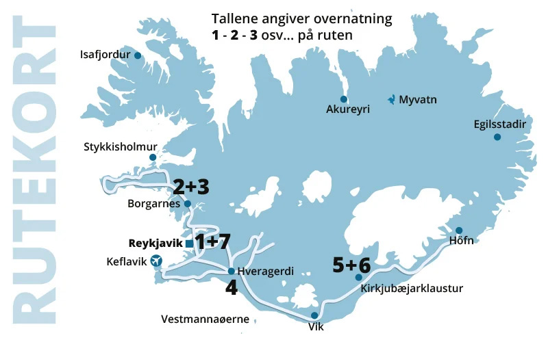 Nordlys og Isbjerge - en kør-selv ferie og bilferie med ISLANDSREJSER
