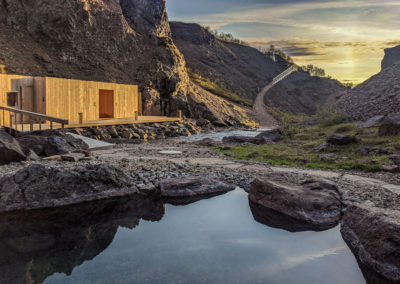 Husafell Canyon Baths - geotermiske bade og varme kilder i Island - aktiviteter med ISLANDSREJSER