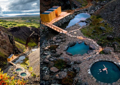 Husafell Canyon Baths - geotermiske bade og varme kilder i Island - aktiviteter med ISLANDSREJSER
