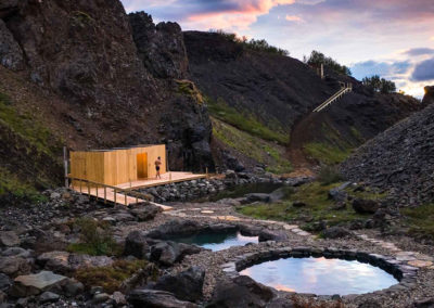 Husafell Canyon Baths - geotermiske bade og varme kilder i Island - aktiviteter med ISLANDSREJSER