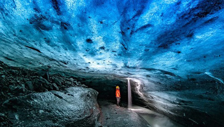 Jökulsárlón isgrotte Island - aktiviteter med ISLANDSREJSER